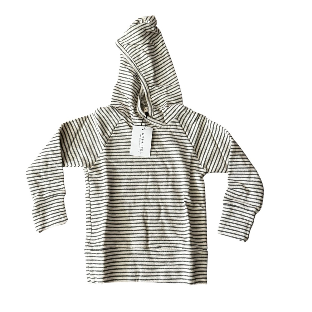 NWT Gus + Steel Stripe Hoodie 4T